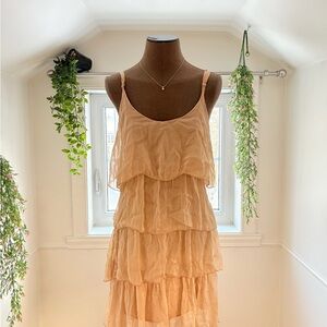 100% Silk Tiered Dress